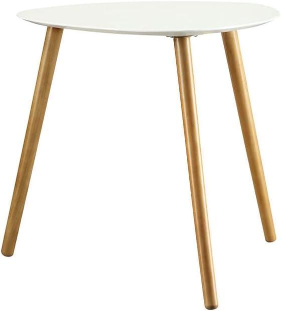 Oslo 24" White Wood and Metal End Table