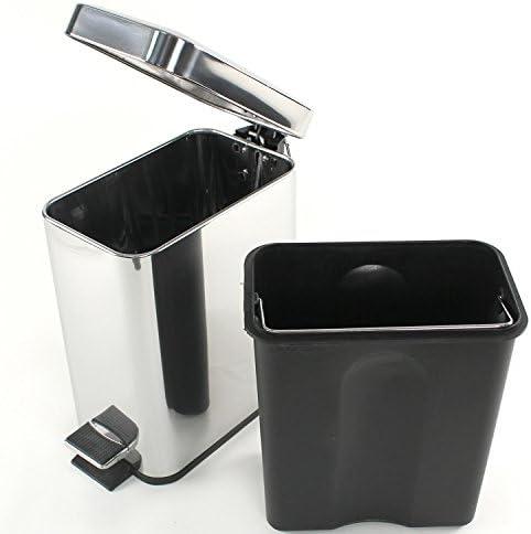 Nameeks 2909 Gedy Floor Standing Waste Basket - Chrome