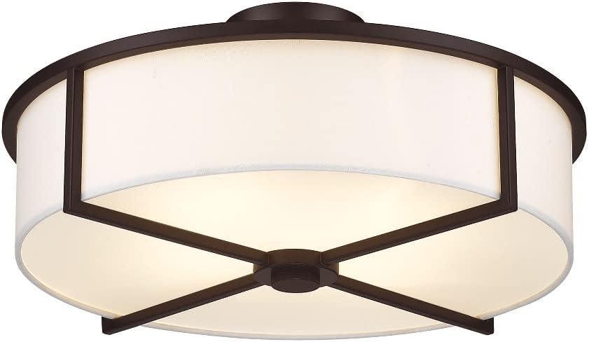 Livex Lighting Wesley 4 - Light Semi-Flush Mount in  Bronze