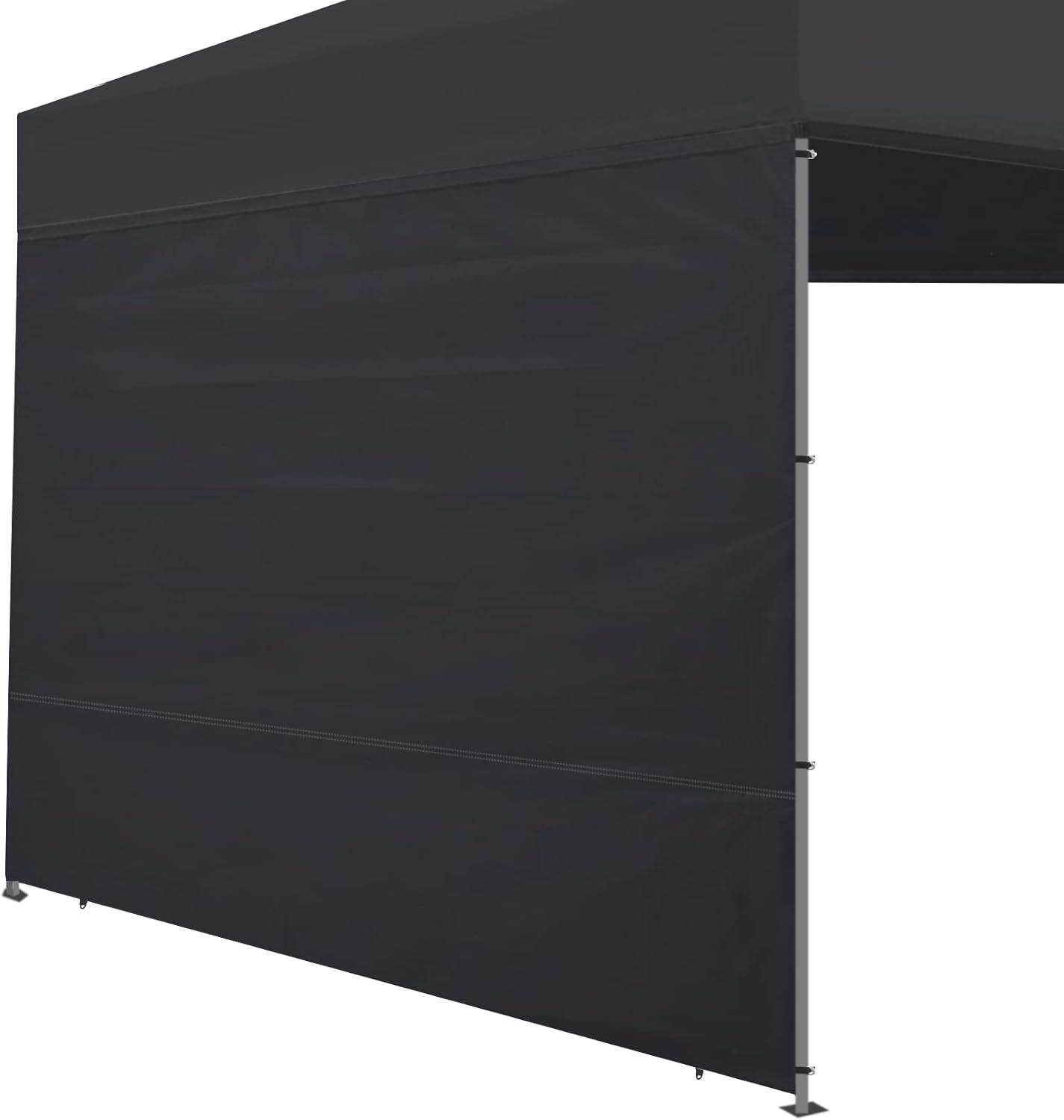 Black Waterproof UV Protection Canopy Sidewall 10x10