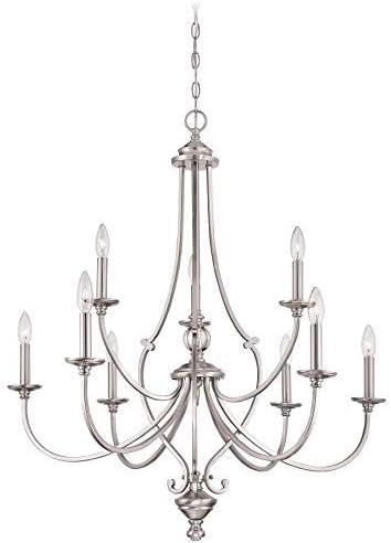 Minka Lavery - Savannah Row - Chandelier 9 Light Brushed Nickel in Traditional