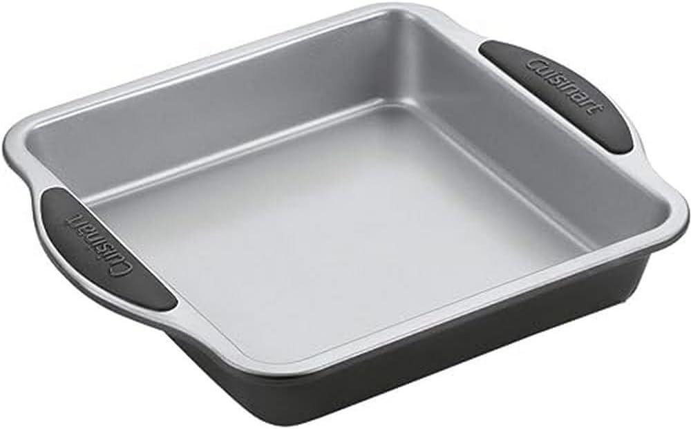 Cuisinart 9-Inch Nonstick Square Cake Pan with Silicone Grips