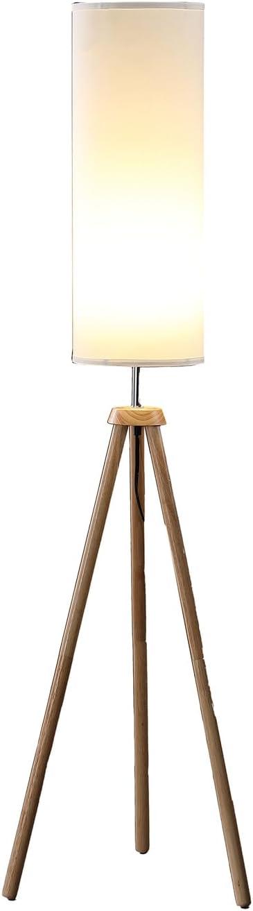 58.5" Lauren Modern Tripod Floor Lamp with Linen Shade - Ore International: UL Listed, Push Button Switch