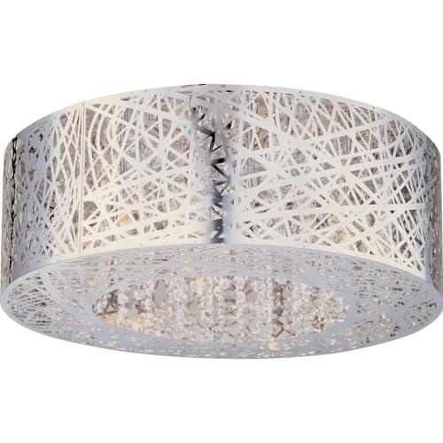 E21301-10PC-ET2 Lighting-Inca-9 Light Flush Mount in Contemporary style-23.5 Inches wide by 8.75 inches high-Polished Chrome Finish-Xenon Lamping Type