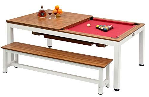 Playcraft Playcraft Glacier 7' Pool Table with Dining Top and Steel Legs