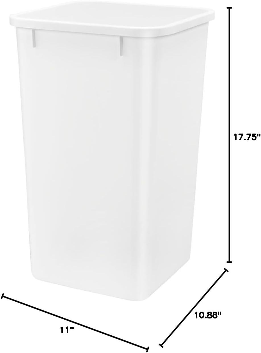 Rev-A-Shelf 27 Quart Polymer Replacement Waste/Trash Container for Rev-A-Shelf Pull Outs