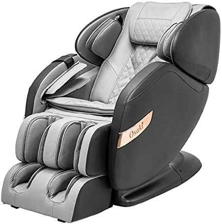 Osaki OS Champ Zero Gravity Full Body Massage Chair Recliner, Black & Gray