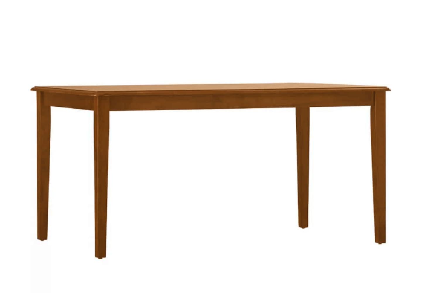 Boraam Shaker Rubberwood Dining Table in Walnut Finish