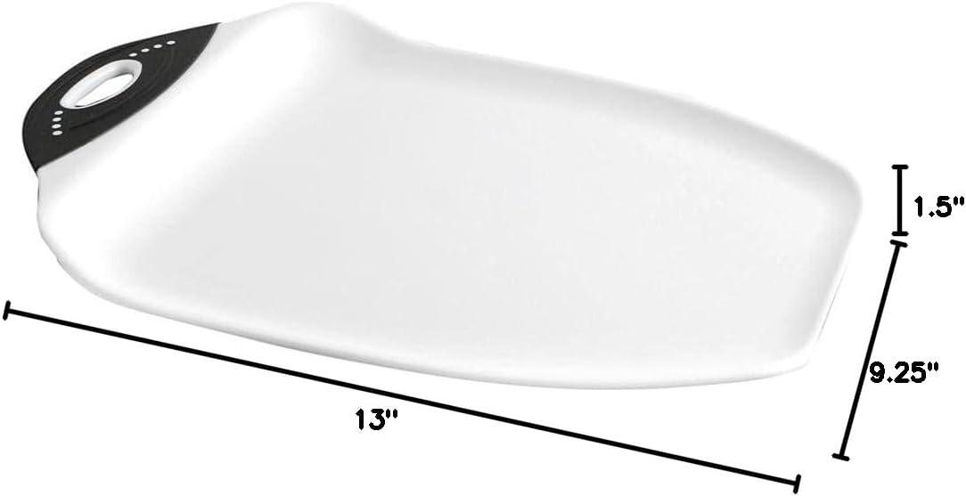 Dexas Medium Chop & Scoop Cutting Board, BPA-Free Plastic