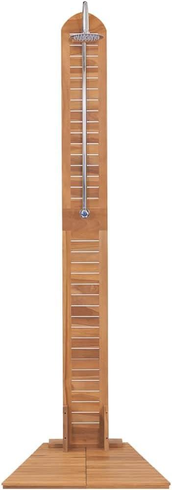 vidaXL Garden Shower Solid Teak 27.6"x29.5"x80.3", 44667