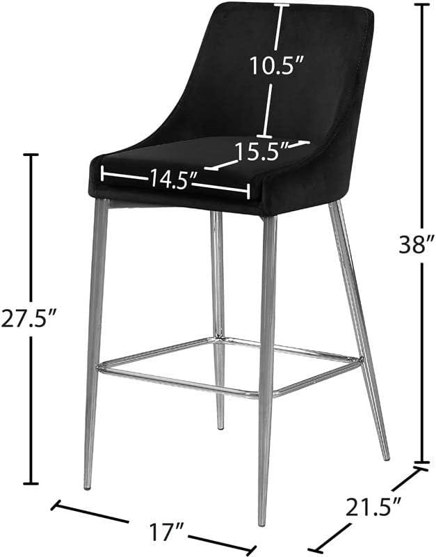 Ellenberger Upholstered Counter Stool with Metal Frame