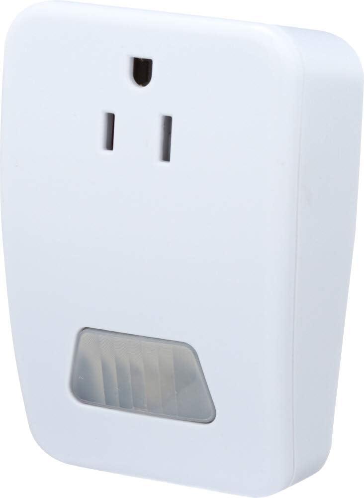 White Wireless Motion Sensing Plug-In Light Control