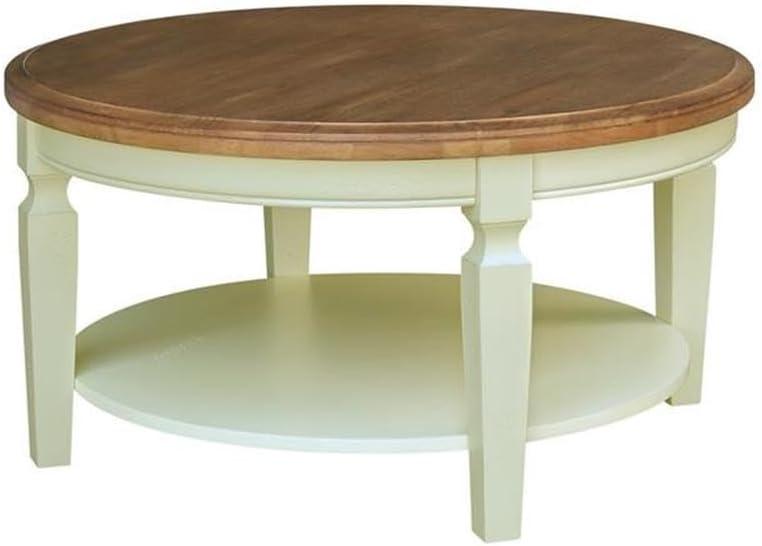 International Concepts Vista Solid Wood Round Coffee Table