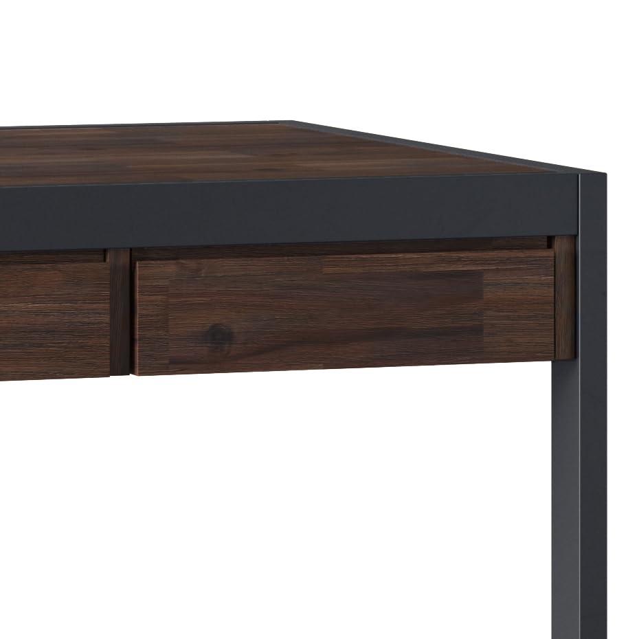 Simpli Home Erina SOLID ACACIA WOOD 60" Desk in Distressed White