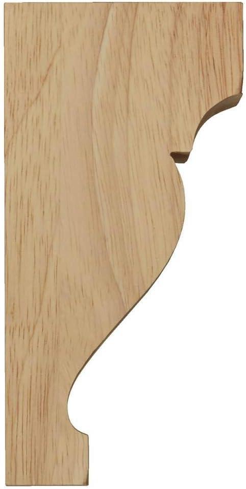 Ekena Millwork 1 3/4"W x 3"D x 6"H Mini Dearborn Wood Corbel, Red Oak