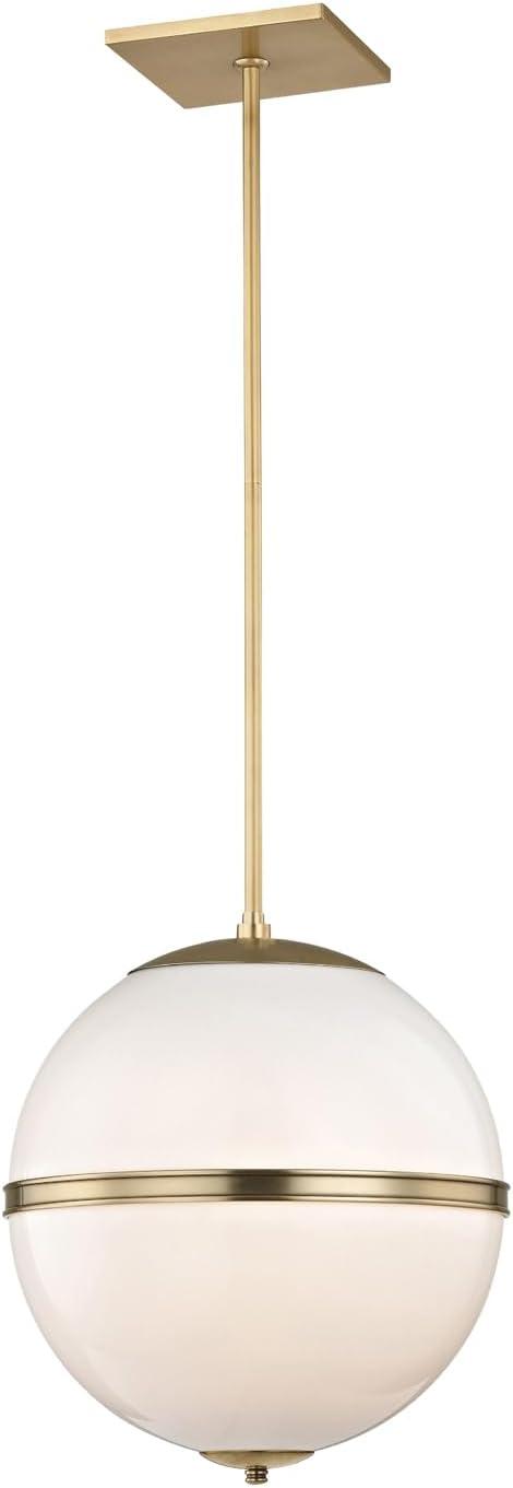 Crystorama Lighting Truax 3 - Light Pendant in  Aged Brass