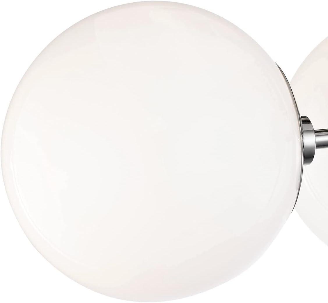 Mitzi Stella 3 - Light Semi-Flush Mount in  Old Bronze White Shade