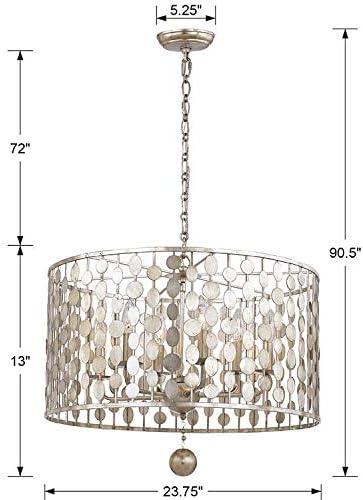 Crystorama Lighting - Six Light Chandelier - Chandelier - Layla - Six Light
