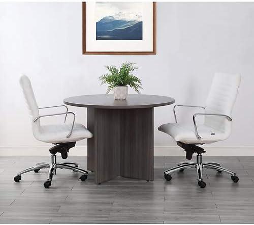 At Work Round Conference Table  42"DIA Warm Ash Laminate