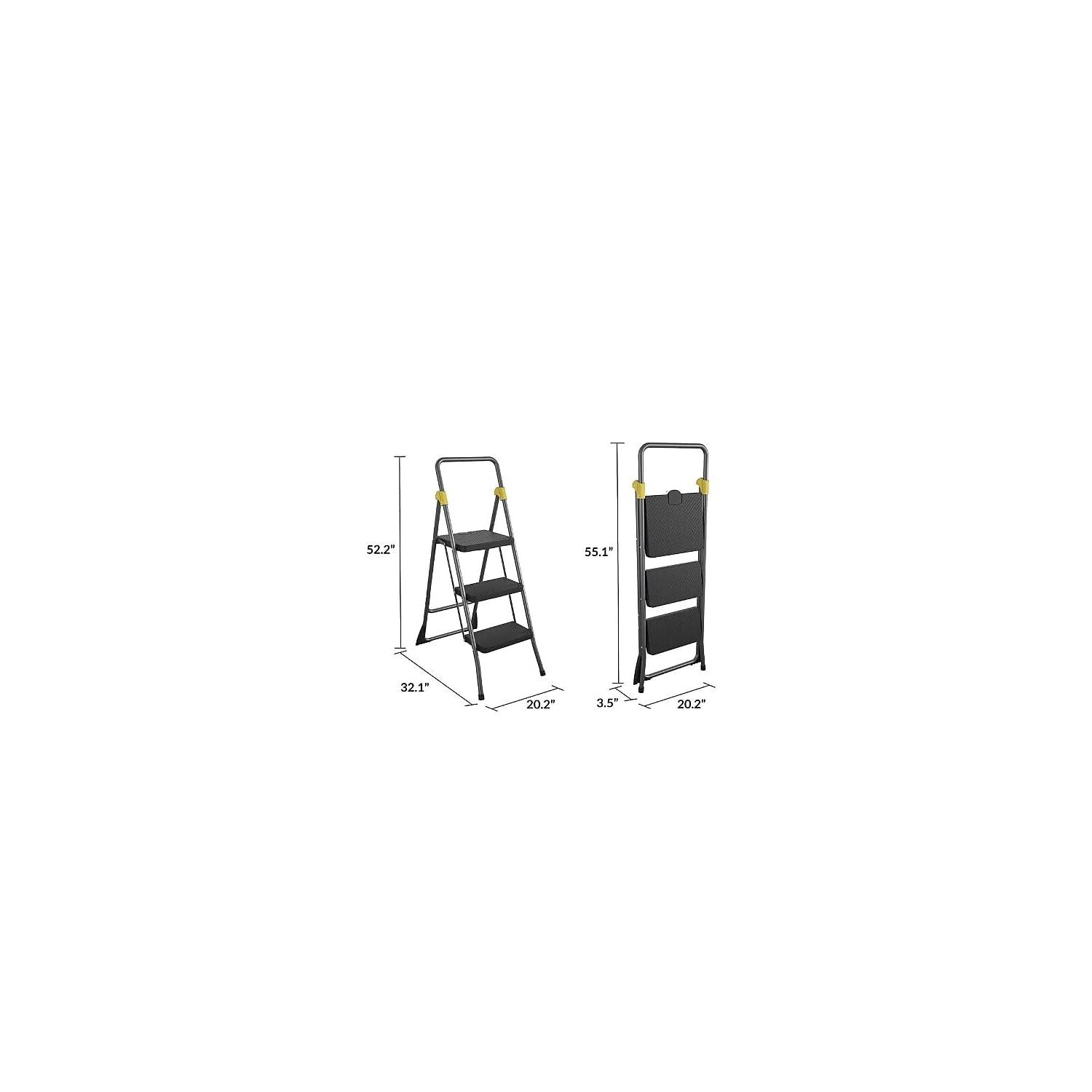 WFX Utility™ 3 - Step Steel Folding Small Step Ladder