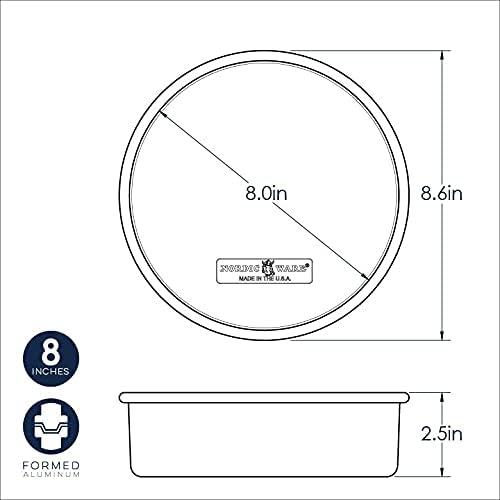 8-Inch Round Nonstick Aluminum Cake Pan