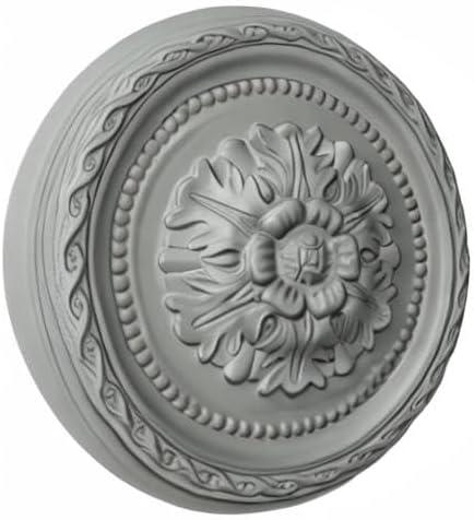 Palmetto Gray Urethane 11.5" Ceiling Medallion