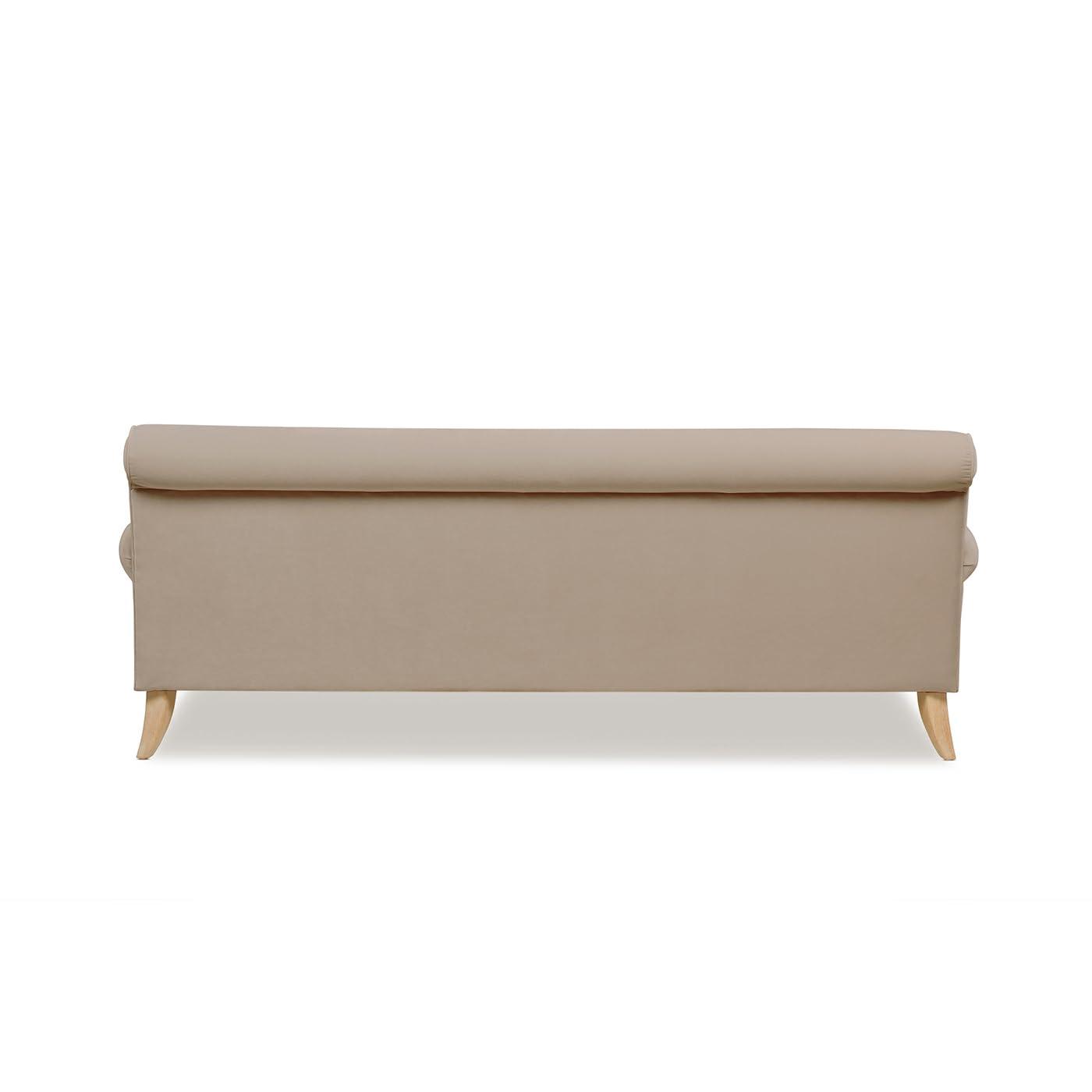 Jennifer Taylor Home Alana 88" Lawson Living Room Two-Cushion Tightback Sofa Couch with Metal Casters, Mink Beige