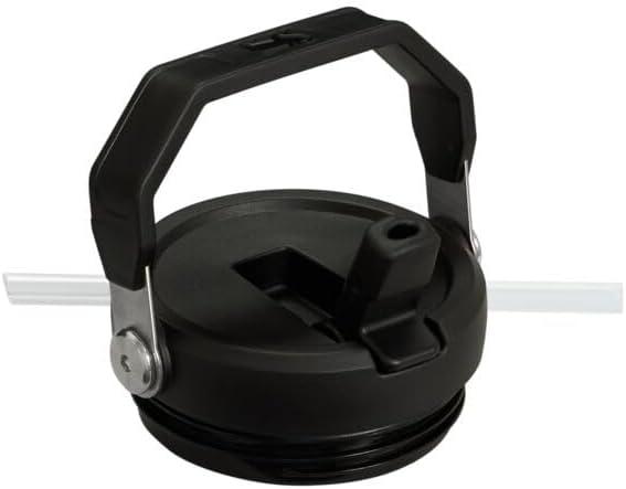 Stanley 20 oz Stainless Steel Ice Flow Flip Straw Tumbler Black 2.0: Dishwasher-Safe Drinkware for Hot & Cold Beverages