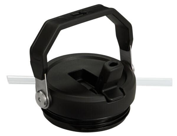 Stanley 20 oz Stainless Steel Ice Flow Flip Straw Tumbler Black 2.0: Dishwasher-Safe Drinkware for Hot & Cold Beverages