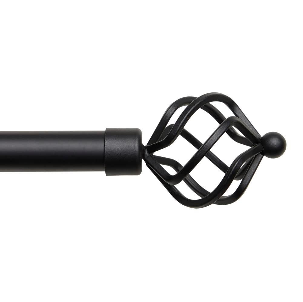 Exclusive Home Exclusive Home Torch Curtain Rod and Coordinating Finial Set, Adjustable