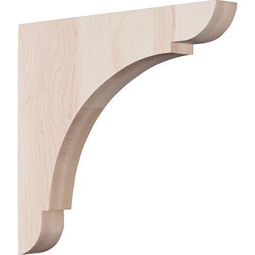 Ekena Millwork 1 3/4"W x 12"D x 12"H Extra Large Olympic Wood Bracket, Alder