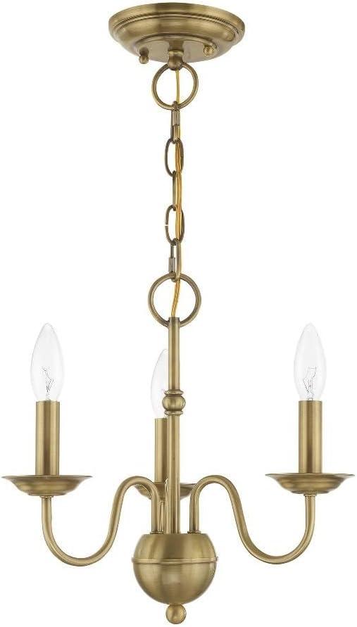 Livex Lighting Windsor 3 - Light Chandelier in  Antique White