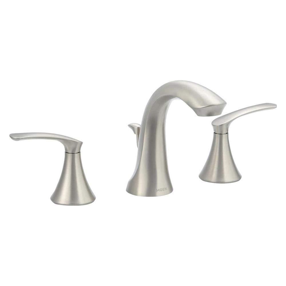 Moen Ws84551 Darcy 1.2 GPM Double Handle Widespread Bathroom Faucet - Nickel