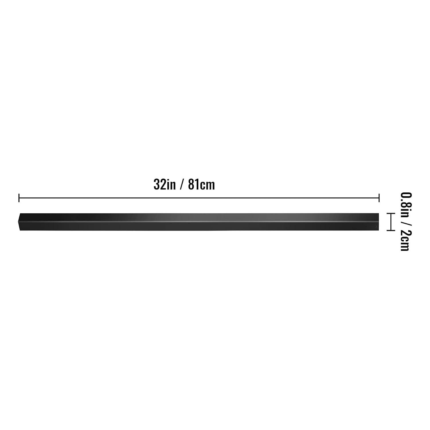KFFKFF Aluminum Alloy Deck Railing for Wood and Composite Deck, Square Baluster for Outdoor Stair Deck Porch Deck Balusters, 101 Pack Metal Deck Spindles, 32"x0.8" Staircase Baluster with Screws