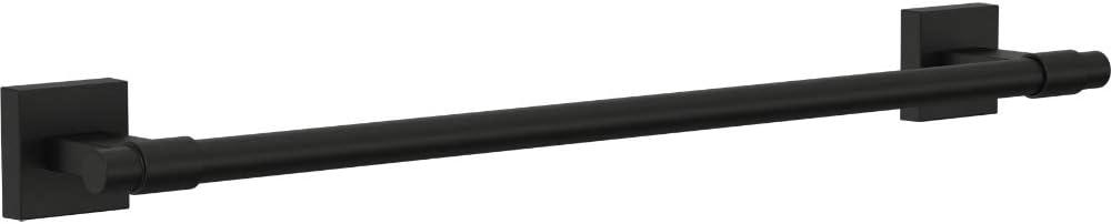 Maxted 18" Flat Black Wall Mounted Towel Bar