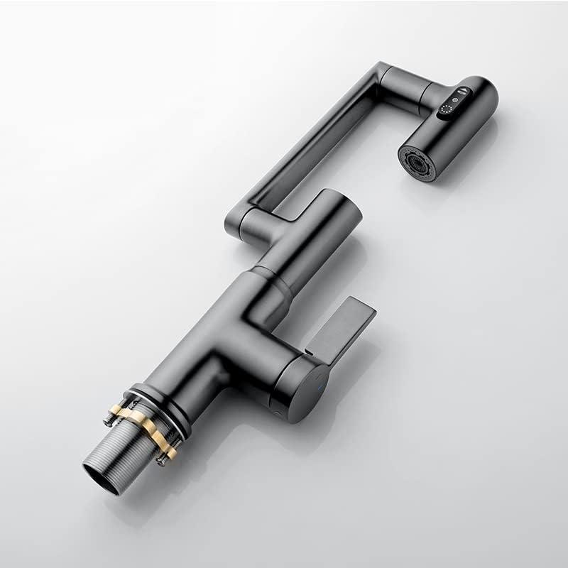 Lefton Rotatable Single Hole Bathroom Faucet with Temperature Display BF2204