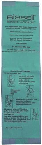 U8000-PK25 3-13/64in.L Vacuum Cleaner Bag Pack of 25