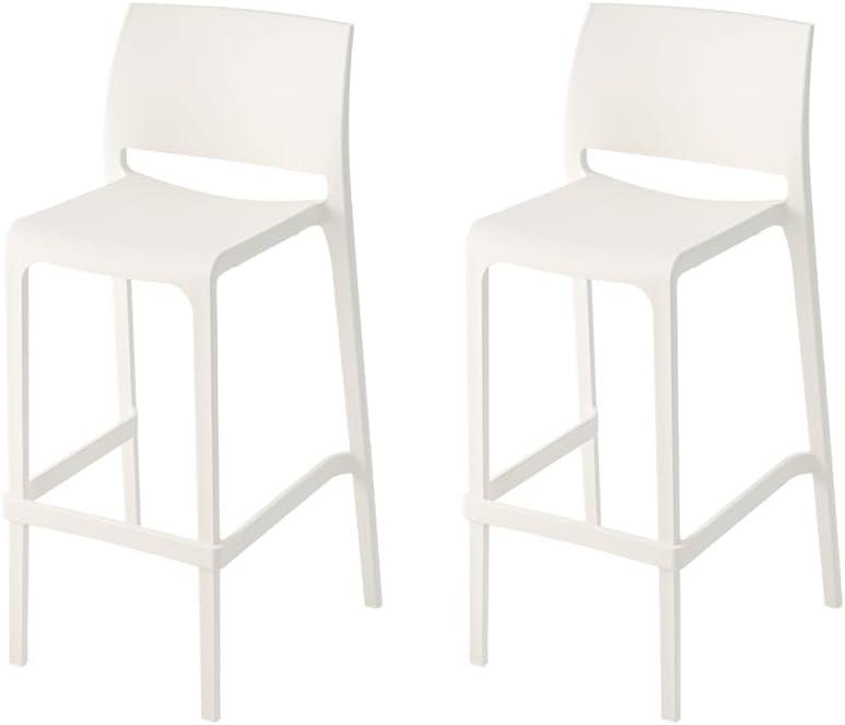 Sensilla 2pk Outdoor Stackable Bar Stools - White - Lagoon