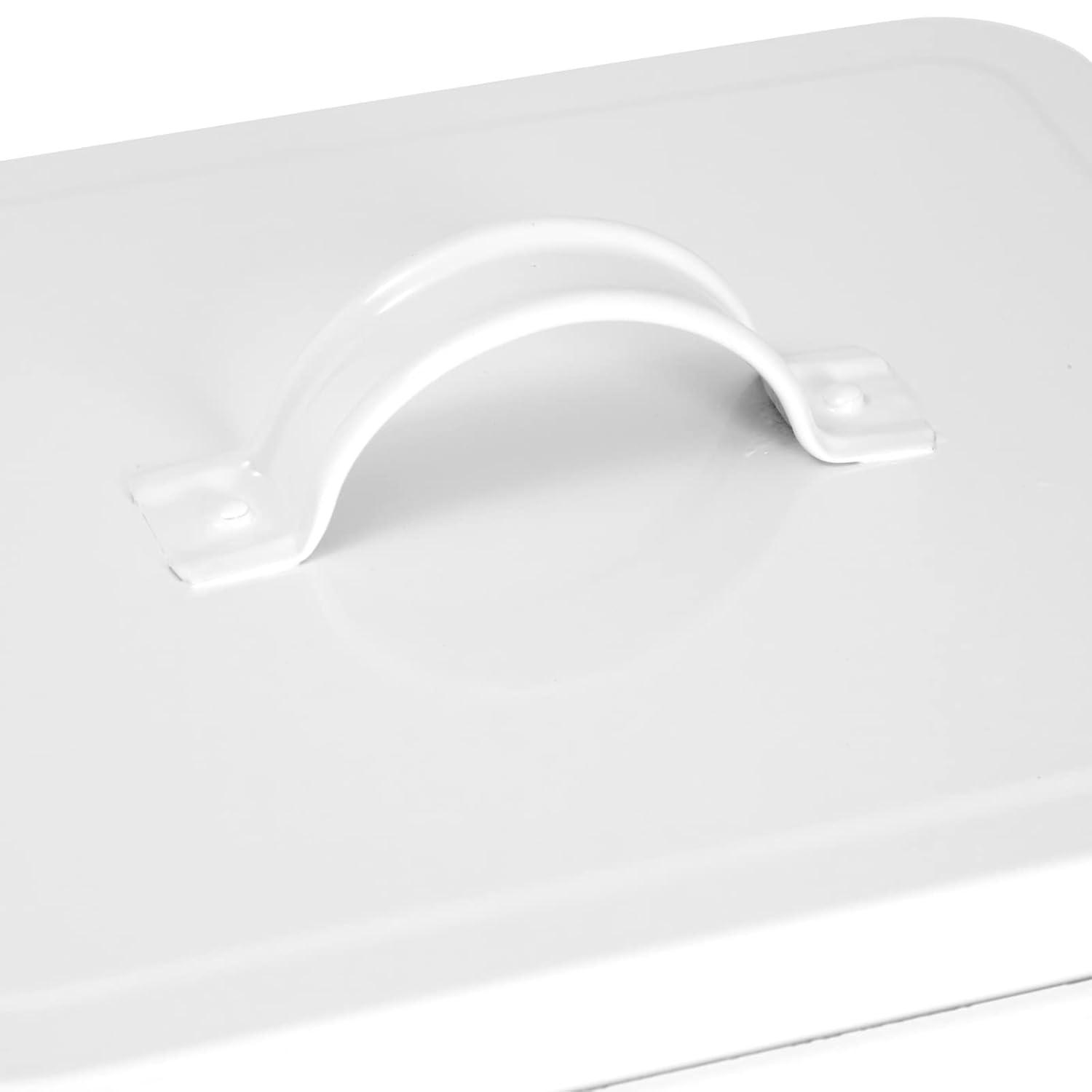 Juvale Laundry Detergent Container for Powder, Beads, Pods, Laundry Canister with Scoop for Bathroom, 100 Oz Capacity, 9x7x6 In