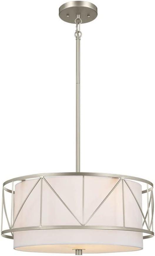 3 Light Convertible Semi-Flush Mount In Art Deco Style-9.5 Inches Tall-Satin Nickel Finish Kichler Lighting 52075Sn