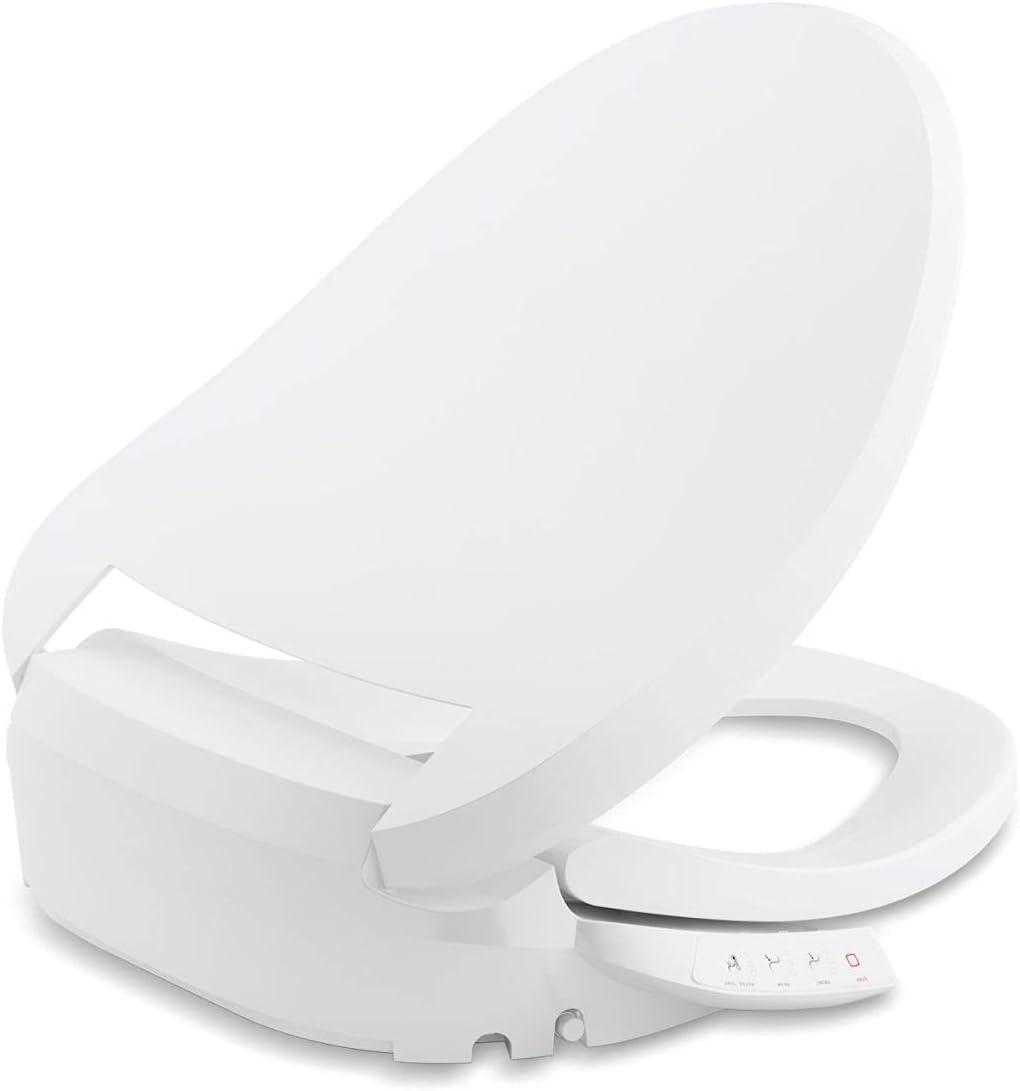 PureWash E525 Elongated Warm Water Bidet Toilet Seat, Electric Bidets for Existing Toilets