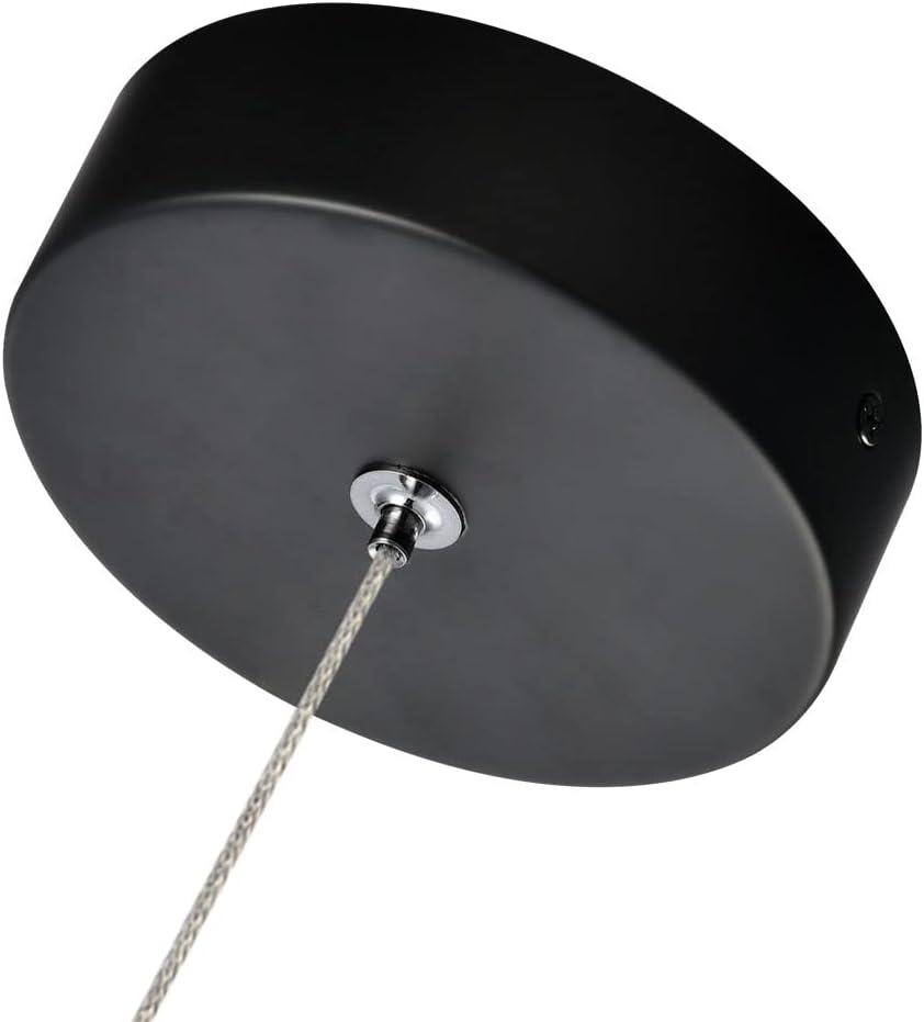 Venezia 3.5-in Integrated LED Height Adjustable ETL Certified Pendant Light with Glass Shade