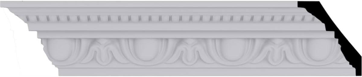 Ekena Millwork Traditional Egg & Dart with Beads Crown Moulding