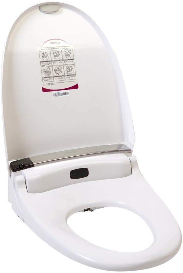 Novita BH-93 White Round-Front Cleansing Toilet Seat