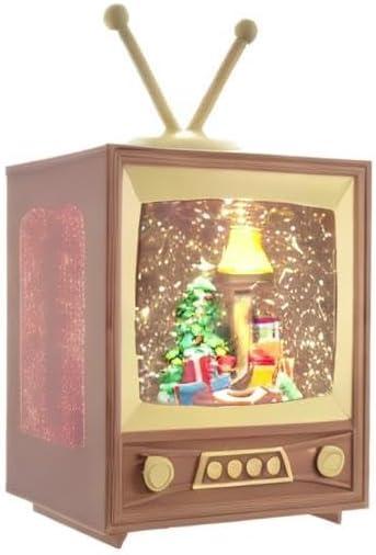 Kurt Adler 8.5-inch A Christmas Story Battery-Operated LED Musical Television Table Piece