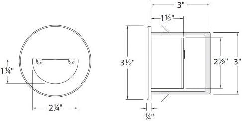 LEDme Integrated LED Metal Step Light