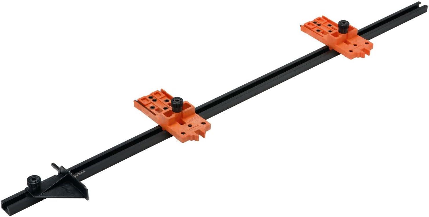 Orange and Black Adjustable Hinge Mounting Template