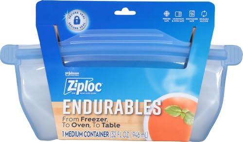 Ziploc Endurables Reusable Silicone Food Storage Container - Medium - 32 fl oz