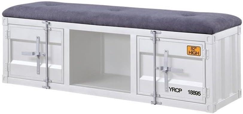 Acme Cargo Fabric Upholstered Storage Bench