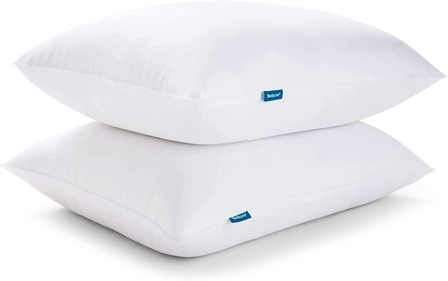 Bedsure White Down Alternative Rectangular Bed Pillows Set of 2